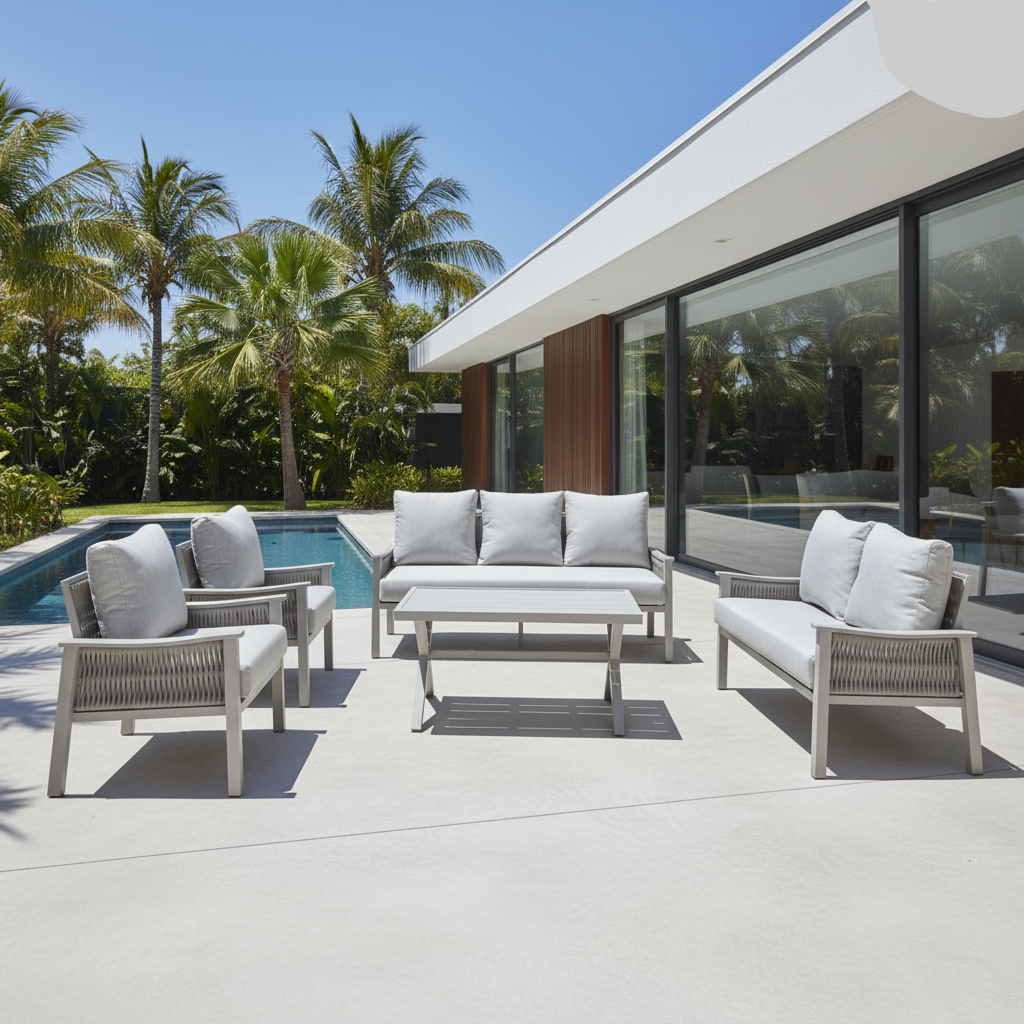 طقم جلسة 7 أشخاص مربع