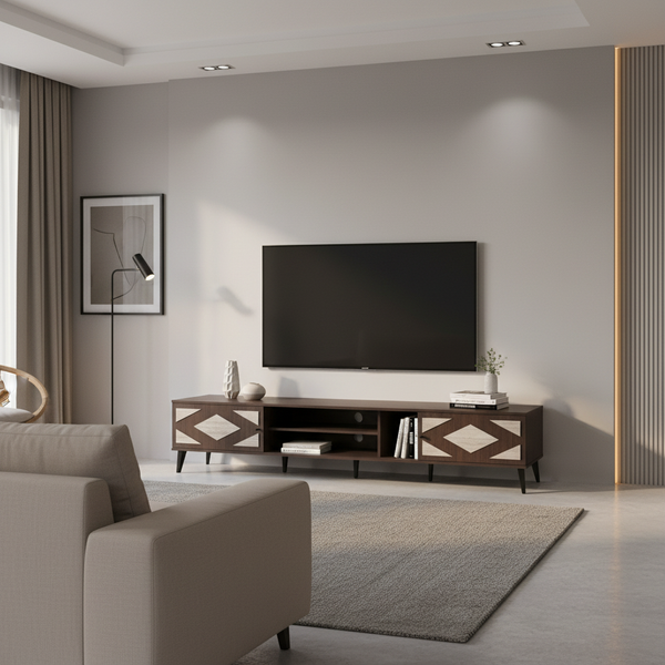 طاولة تلفزيون بنية TV012-20