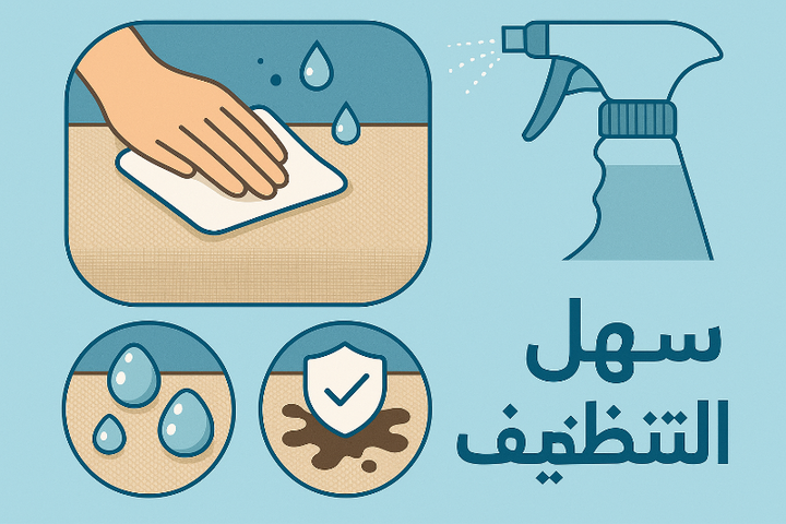 جلسة خارجية   بـ 7 مقاعد
سهلة التنظيف