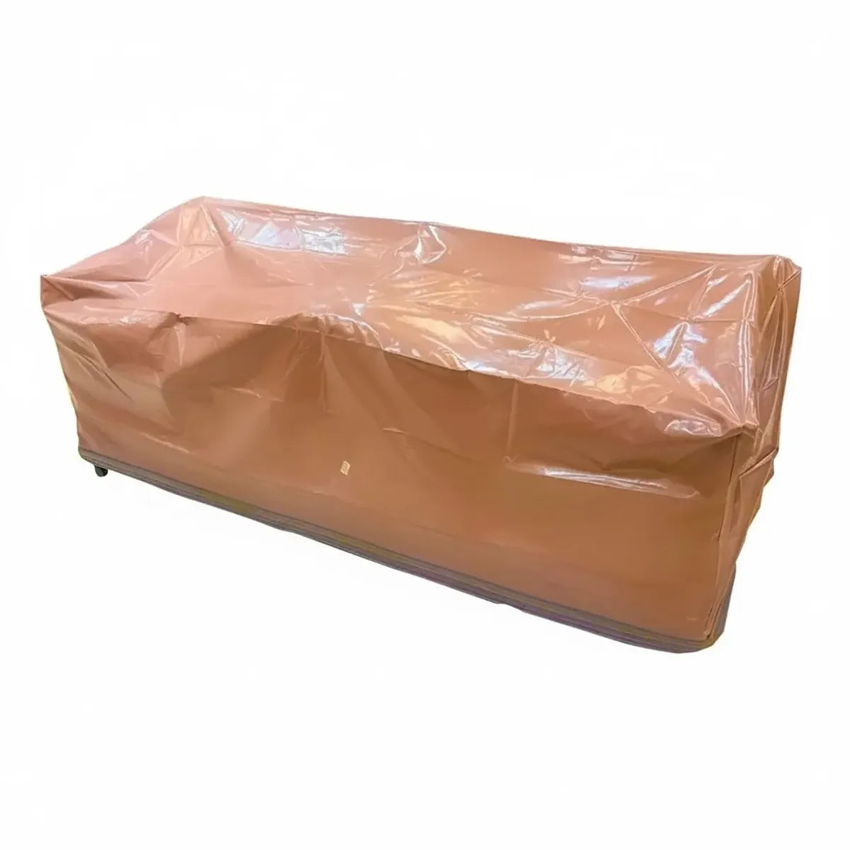 غطاء حماية للكرسي الثلاثي باللون البيج الفاتح الشفاف مقاوم للماء