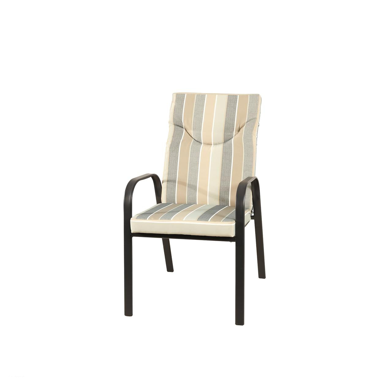 كرسي مفرد FL-01 L.GREY - رمادي فاتح مخطط