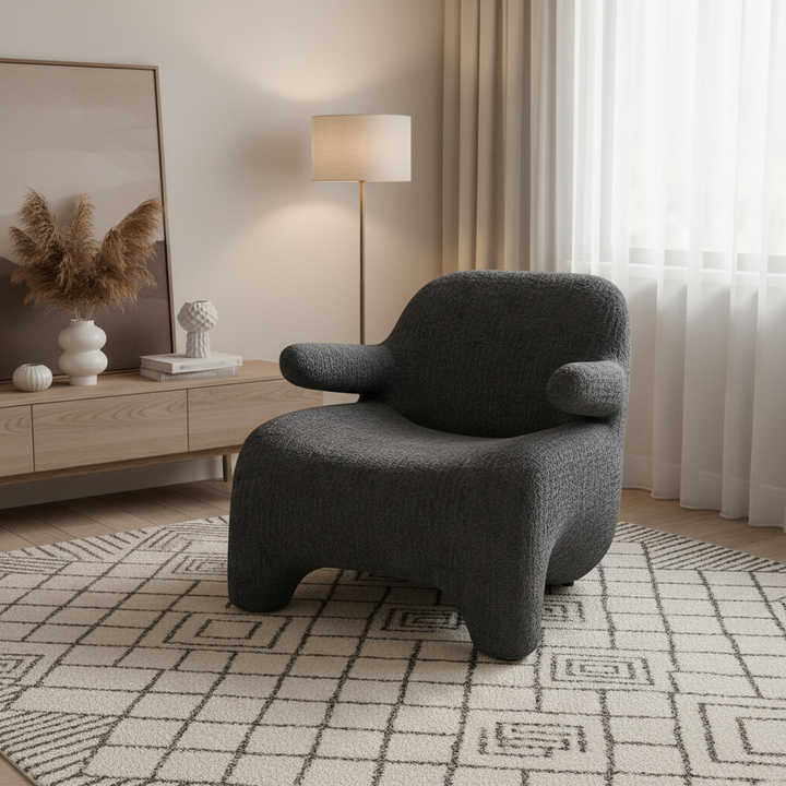 كرسي بوكليه A55 رمادي