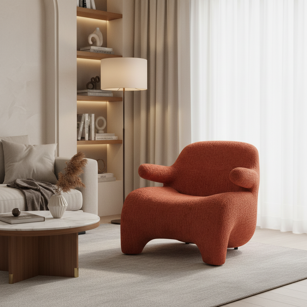 كرسي بوكليه A55 برتقالي