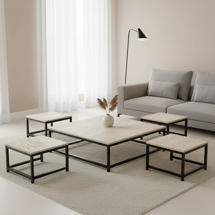 طقم طاولات شاي TS101 خشب