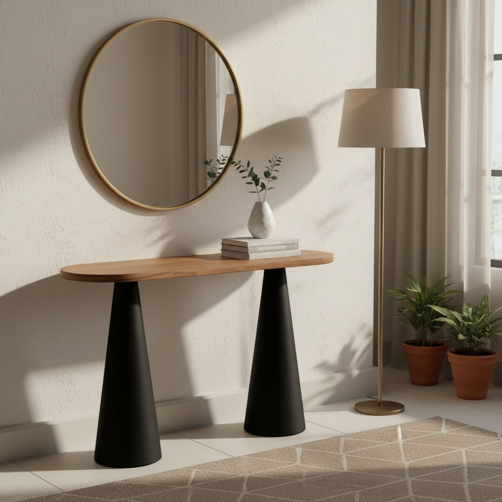 كونسول مدخل HM620 أسود وبني