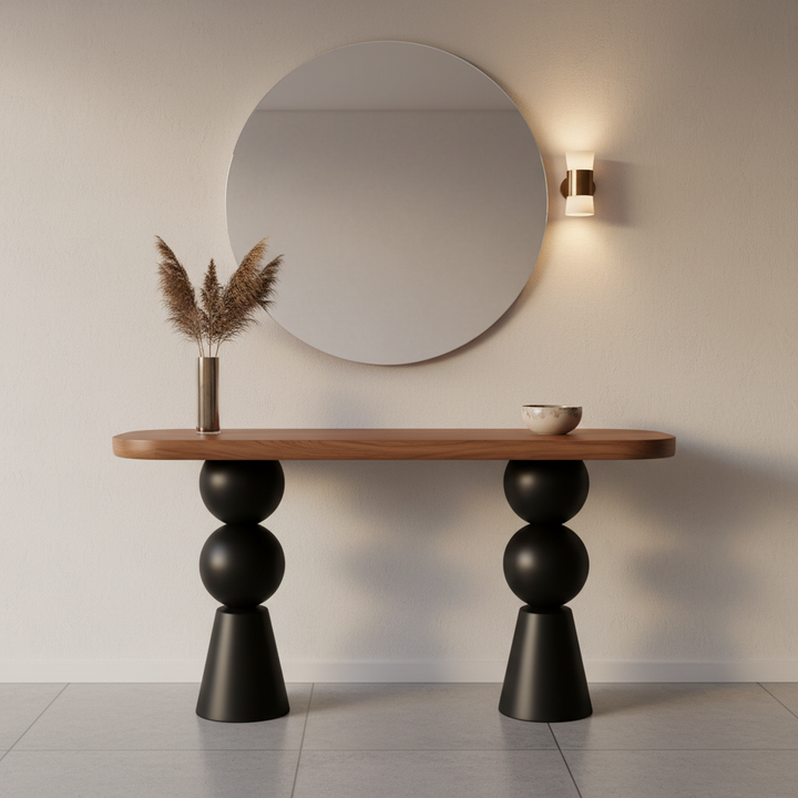 كونسول مدخل HM622 أسود وبني