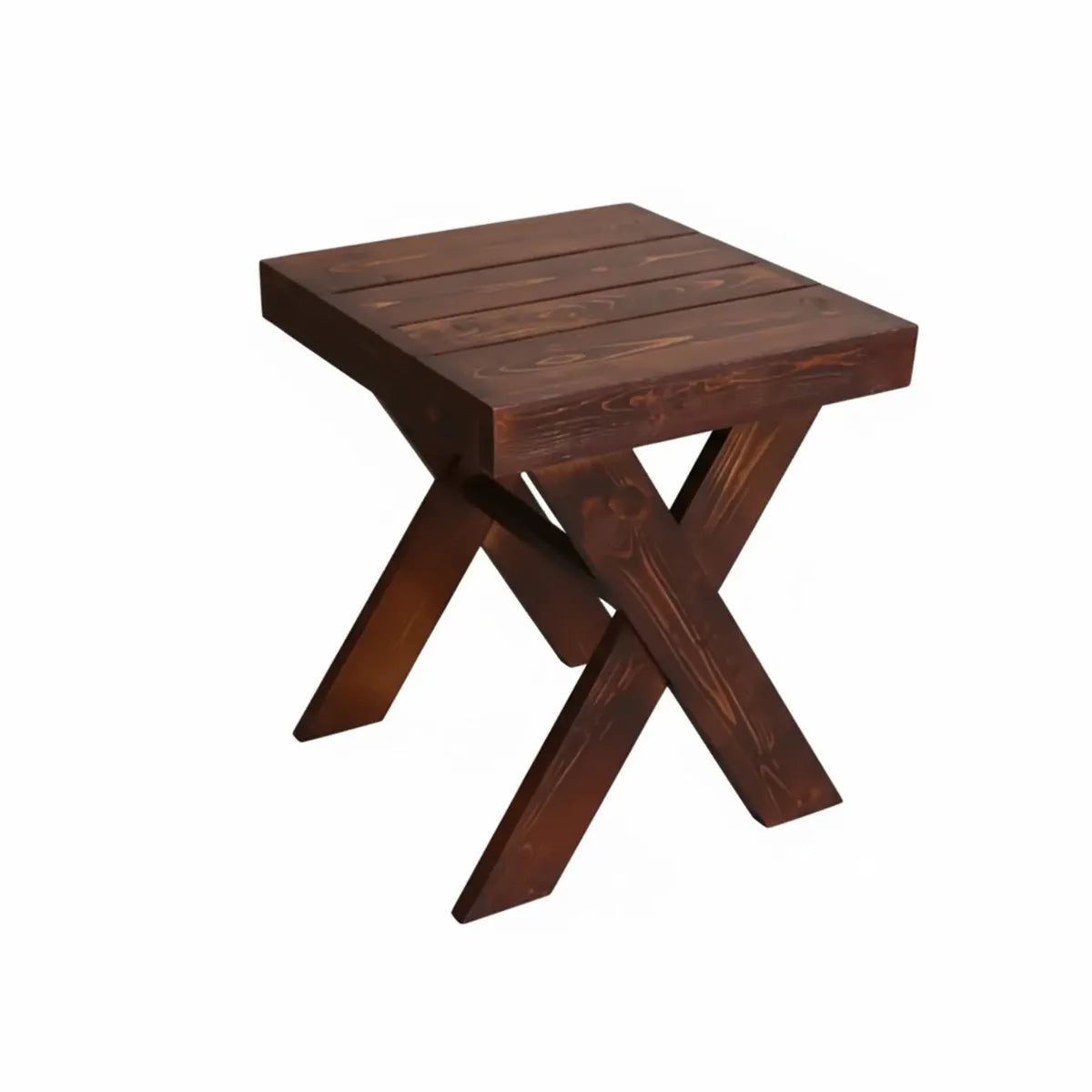 طاولة خدمة جانبية من الخشب السويدي على شكل X 
