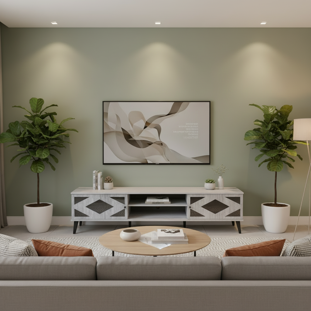 طاولة تلفزيون رمادية مزرقة TV012-18