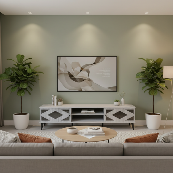 طاولة تلفزيون رمادية مزرقة TV012-18